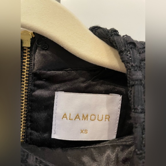 Alamour Black Racer Neck Crop Top - Picture 12 of 16